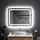 Quadra Led'li Kumlamalı Lavabo &amp; Banyo Aynası (Dokunmatik Sens&ouml;rl&uuml;) beyaz led 80 x 60