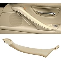 TTCR-II Compatible with Door Handle Left BMW 5-serie F10/F11, Left Front Door Handle, Window Switch Armrest Cover for 5 Series F10 F11:520 523 525 528 530 535 (2010-2016), Beige