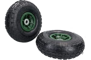 AB TOOLS Pneumatic Sack Truck/Trolley/Garden Cart Wheel 10" PAIR
