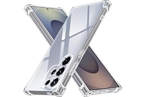 ivoler Funda para Samsung Galaxy S25 Ultra 5G, Carcasa Protectora Antigolpes Transparente con Cojín Esquina Parachoques, Suave TPU Silicona Caso Delgada Anti-Choques Case