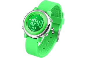 VenSten Kids Digital Sport Waterproof Watch for Girls Boys, Kid Sports Outdoor LED Electrical Watches with Luminous Alarm Stopwatch Child Wristwatch