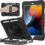 SEYMAC iPad 10.2 inch Case, iPad 9th/8th/7th Generation 2021/2020/2019 Case,Heavy Duty Shockproof Case with Screen Protector,