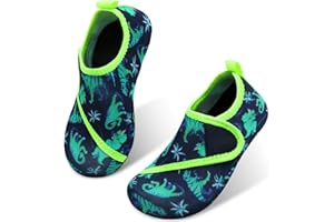 JIASUQI Kids Boys Girls Water Shoes Quick Dry Barefoot Aqua Socks for Beach Swimming Pool