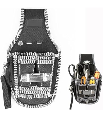 Marsupio Porta Attrezzi Con 6 Tasche - Impermeabile Per Elettricisti, Falegnami - Foto 14