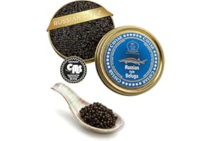 ‎SEPEHR DAD CAVIAR SEPEHR DAD CAVIAR Russian Style Beluga Kaviar 50 g I mittelgroßes Korn 2,9–3,3 mm I Beluga-Caviar aus nachhaltiger Aquakultur I mild & cremig-sahnig I exklusiver Stör Kaviar in Premiumqualität