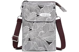 Katleay Sacs Bandoulière Femme, Sacoche Femme Bandoulière, Pochette Portable Bandoulière Femme, Sacoche Telephone Portable, Multifonctionnel pour La Vie Quotidienne, Shopping