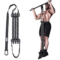 HAKENO Barre De Traction Pour Porte De Fitness Avec Barre De Traction Pour Exercices De Gym A Domicile Avec Poignee Raccourcie Et Sangles Dentrainement Professionnelles