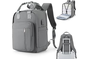 HPLQQ Zaino Bagaglio a Mano Ryanair 40x20x25 Zaino Aereo Borse da Cabina per Easyjet 45x36x20 Zaino da Viaggio donna con porta ricarica USB, Borsa da Viaggio aereo Zaino Computer Impermeabile Casual Daypack