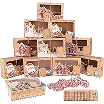 48 Pezzi Scatoline Regalo Natalizie Scatole Biscotti Natale