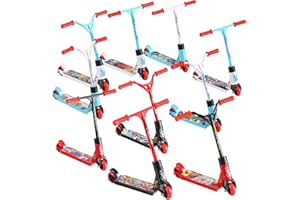 LUYANFX 2 Stück Finger Scooter, Mini Roller Spielzeug, Finger Scooter Spielzeug Set, 8.5 x 10.5 cm, Zufälliger Farbstil, Geschenke für Geburtstags, Halloween, Weihnachten (6 pcs)