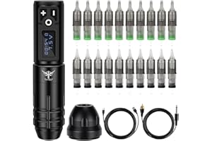 Bezprzewodowy zestaw do tatuażu TATELF Professional Rotary Tattoo Pen Machine Device Tattoo Battery Digital LED Display for Tattoo Artist