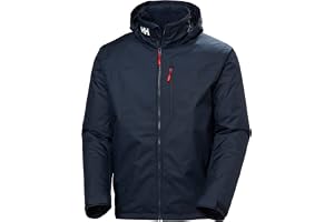 Helly-Hansen Crew Hooded Midlayer 2.0 vattentäta jackor för män med isolerat vindtätt segeltyg och packbar huva, 597