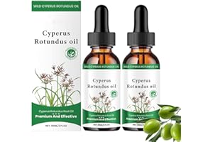 VARKAGE Pack of 2 Cyperus Rotundus Oil, 60 ml Cyperus Rotundus Oil, 100% Pure Cyperus Oil for Skin Care, Hair Growth Inhibitor, Moisturising Rotundus Oil to Reduce Body Hair Growth