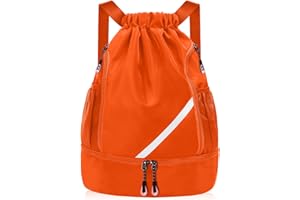 flintronic Modne plecaki sportowe, worek gimnastyczny, duża pojemność, torba sportowa, worek gimnastyczny, torba sportowa z kieszeniami z siatki na butelki z wodą, dla dorosłych, młodzieży