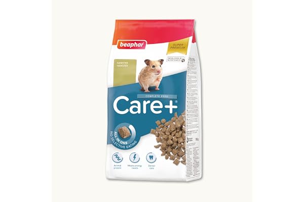 BEAPHAR – Care+ – Alimentation Super Premium extrudée pour Hamster – avec protéines animales – Haute digestibilité & Valeur énergétique – Usure Naturelle des Dents – sans sucres ajoutés – 700g