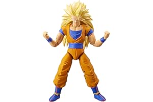 BANDAI Dragon Stars Figures Super Saiyan 3 Goku | 17cm Articulated Dragon Ball Figure Dragon Stars Anime Figures SS3 Goku Toy | Anime Gifts And Anime Merch