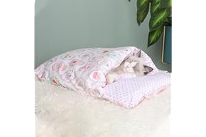 YCYATS Orthopädischer Katzenschlafsack, Die Weiche und Warme Schlafsack Für Katzen, Abnehmbares und Waschbares Katzenkissen, Sicherheitsgefühl-Tierbett (M (Within 3-10 pounds), Cupcake)