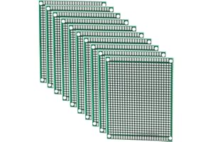 Heevhas tablero universal doble cara placas PCB Placa de circuito impreso universal tablero perforado PCB de placa perforada 7x9 cm Placa PCB de kits de prototipo (10 piezas)