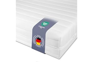 ‎TRÄUMEGUT24 Träumegut24 - ergonomische 7-Zonen Matratze 90x200 cm | Größe + Höhe wählbar | Härtegrad H2&H3 | Kaltschaummatratze | Hautfreundlicher Bezug | Oeko-TEX® | (90 x 200 cm, 11 cm)