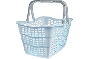 keeeper Alma Práctica cesta de la compra, Plástico resistente (PP), Azul, 40 x 29 x 22,5 cm, 1 unidad