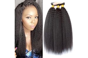 LADIARYF LAdiary tissage bresilien en lot 100% cheveux naturels brésilien tissage kinky straight double trame tissage bresilien boucle 10 12 14 pouce