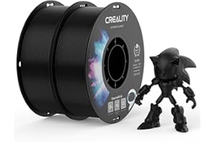 ‎CREALITY Creality PETG Filament 1.75 Icapiro rya 3D: Ubukomezi Buhebuje Bwuzuye Buringaniye +/- 0,02 mm, Ikiro 2kg (4.4lb) Nicapiro Ryinshi rya 3D FDM, PETG Filament,2 Czarny