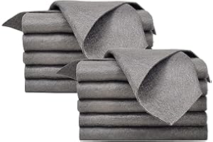 MAXHJX Panno di Pulizia Magico Ispessito, Microfibra, Stracci Riutilizzabili Senza Striatu (10pcs)