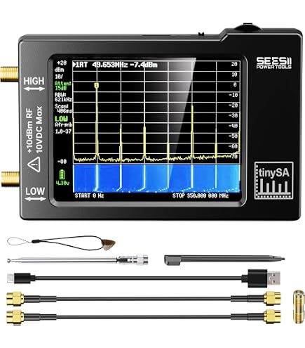 NanoVNA-H Vector Network Analyzer, Portable VNA Antenna Analyzer