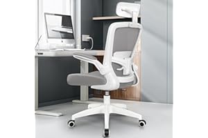FelixKing Silla de oficina ergonómica, silla de oficina con reposacabezas ajustable, reposabrazos, soporte lumbar, silla de oficina de respaldo alto, silla de ordenador, capacidad de carga de 300 lb