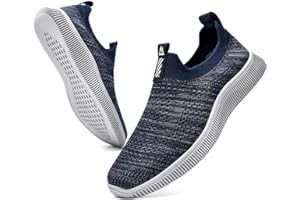 MrToNo Slip On Sneakersy męskie i damskie, buty sportowe, do fitnessu, hali sportowej, buty rekreacyjne, oddychające, lekkie buty do biegania po ulicy, wygodne buty do biegania na świeżym powietrzu