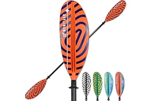 WONITAGO Kayak Paddles with Fiberglass Shaft and Reinforced PP Blade, Floating Adjustable Kayaking Oars, 3 Piece, 220-240 cm/86-94 Inches, 240-260 cm/94-102 Inches