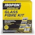 U-POL Isopon Fastglas Large Glass Fibre Kit Include Mixing Cup & Protective Gloves Create/Construct/Repair GRP Fast Curing