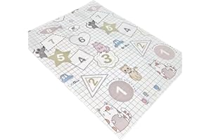 1Above Foldable Baby Playmat 180x130cm | Waterproof | Reversible Large Playmat | Thick Padded XPE Baby Crawl Mat | Ideal for Bedroom, Nursery & Playroom