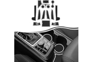 SXCY Kia Sportage NQ5 2022 2023 2024 Tappetini Antiscivolo, Kia Sportage Tappetini in Gomma per Console Centrale, Bracciolo, Scanalatura Porta, Antiscivolo Tappetini Kia Sportage Accessori (Bianco)
