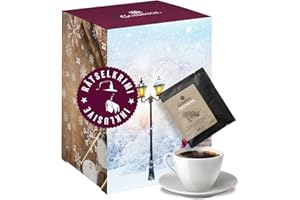‎CORASOL Corasol Premium Krimi & Kaffee Adventskalender 2025 mit Rätsel-Krimi: Entführung im Hyde Park & 24 besonderen Kaffees in komfortablen Coffeebags (240 g)