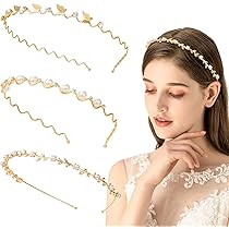 PLABBDPL Accessori per capelli da sposa, Coroncina di Fiori Fascia con Nastro Elastico Regolabile Cerchietto per Donna Ragazza o Bambina