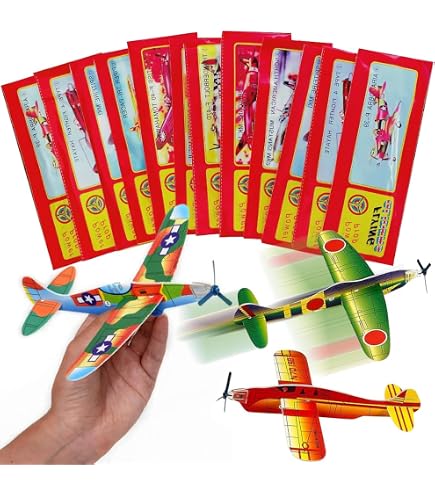 SUNCHE 24 Avions Planeurs Polystyrène – Jouet Extérieur à Assembler, Dès 3 Ans