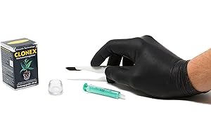 TAURO FROMMPA Clonex Starterset von Tauro - (50ml Clonex, Gefäß, Handschuhe, Skalpell und Spritze) Wurzelstimulator, Wurzelhormon, Rooting Gel (Clonex Starterset fünfteilig, 1x50ml)