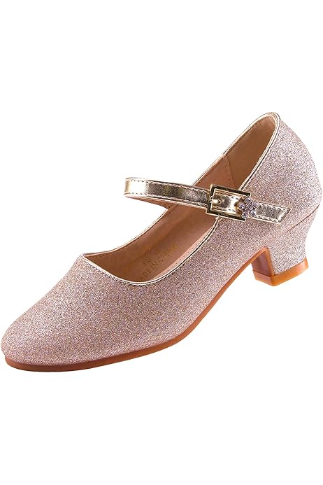 Scarpe Da Principessa ELSA & ANNA - Con Tacco 3cm E Glitter Per Bambine - Foto 5