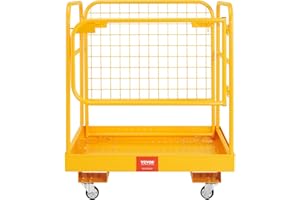 BESTEQUIP VEVOR Forklift Man Basket 36"x36" Gabelstapler-Sicherheitskäfig 91,4 x 91,4 cm