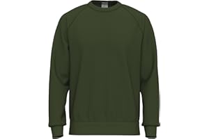 SoftSpun Sweatshirt for Men UK | 100% Original Plain Raglan Mens Crew Neck Terry Cotton Sweatshirts Jumpers for men | Year-Round Men's Sweatshirts No Hood for Casual, Work and Gym