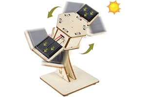 WINSONIK DIY rotierender Solarsatellit,3D Holz Puzzle Gebäude Spielzeug,Künstlicher Satellit Holzbausatz,STEM Bausätze für Kinder Alter 8-12,inspirieren Kreativität für Jungen und Mädchen