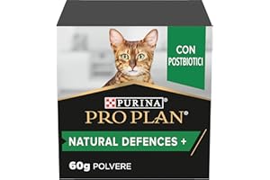 PURINA PRO PLAN Natural Defences + Supplements per Gatti Adulti in Polvere con Postbiotici Confezione da 60g