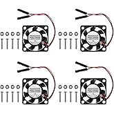 Almocn Raspberry Pi Lüfter, bürstenloser Lüfter, 3,3 V, 5 V, Kühlkörper für Raspberry Pi 4, Pi 3 B+, Pi 3B, Pi 2, Pi B+, 4 St
