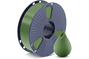 SUNLU Filament PETG 1,75 mm, mniejsze strunowacenie, dobra przyczepność warstwy, wysoka wytrzymałość, filament do drukarki 3D, 1,75 ± 0,02 mm, szpula 1 kg (2,2 lbs), PETG, oliwkowy zielony