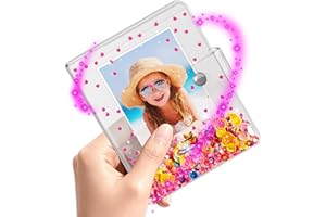AOCII Álbum de fotos pequeño 2x3 para Instax Mini Instant, mini álbum de fotos de 3 pulgadas para Polaroid Snap, cámaras instantáneas SocialMatic e impresora Zip, regalo para niñas de 3 a 10 años (60 fotos)