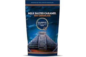 Guppy's Chocolates York Hot Chocolate Flakes Luxury Milk Salted Caramel