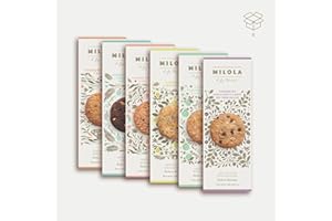 MILOLA Galletas Gluten Free. Pack 6 Cajas con todos nuestros sabores - Sin Gluten, Sin Lácteos, Sin Gluten, Sin Aceite de Palma (I WANT IT ALL!)