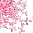 Berolle 100 Pieces Pink Satin Ribbon Bows Mini Bows for DIY Craft Wedding Decoration Card Making Embellishments Assorted Color, 7mm Wide, Double Sided Satin