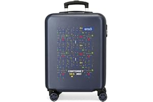 Enso Gamer Maleta de cabina Azul 38x55x20 cms Rígida ABS Cierre de combinación lateral 34 2 kgs 4 Ruedas dobles Equipaje de Mano